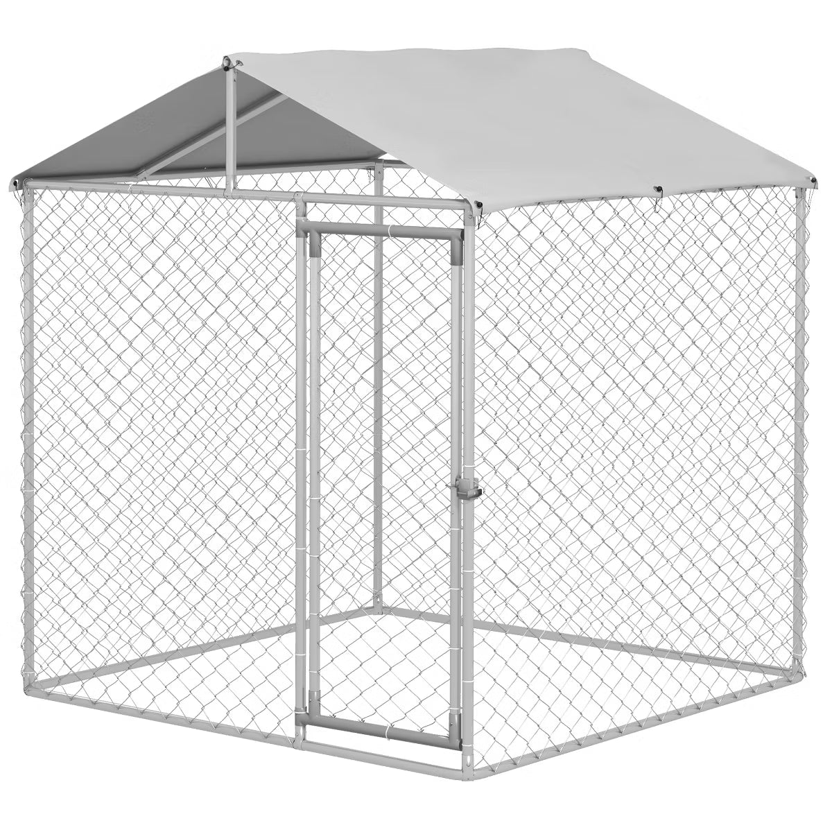 Outdoor Dog Kennel, Heavy Duty Dog Run with Waterproof Cover