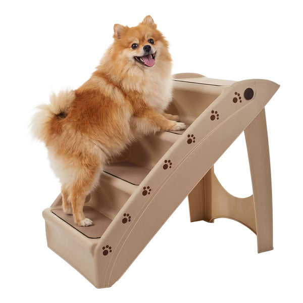 Pet Adobe 4-Step Folding Pet Stairs - 22.5" x 15" x 19.5"