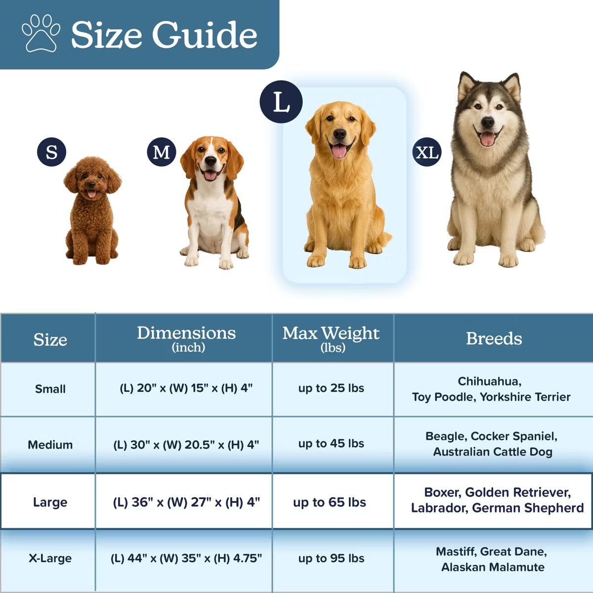Pet Adobe 2-Layer 36x27 Orthopedic Dog Bed