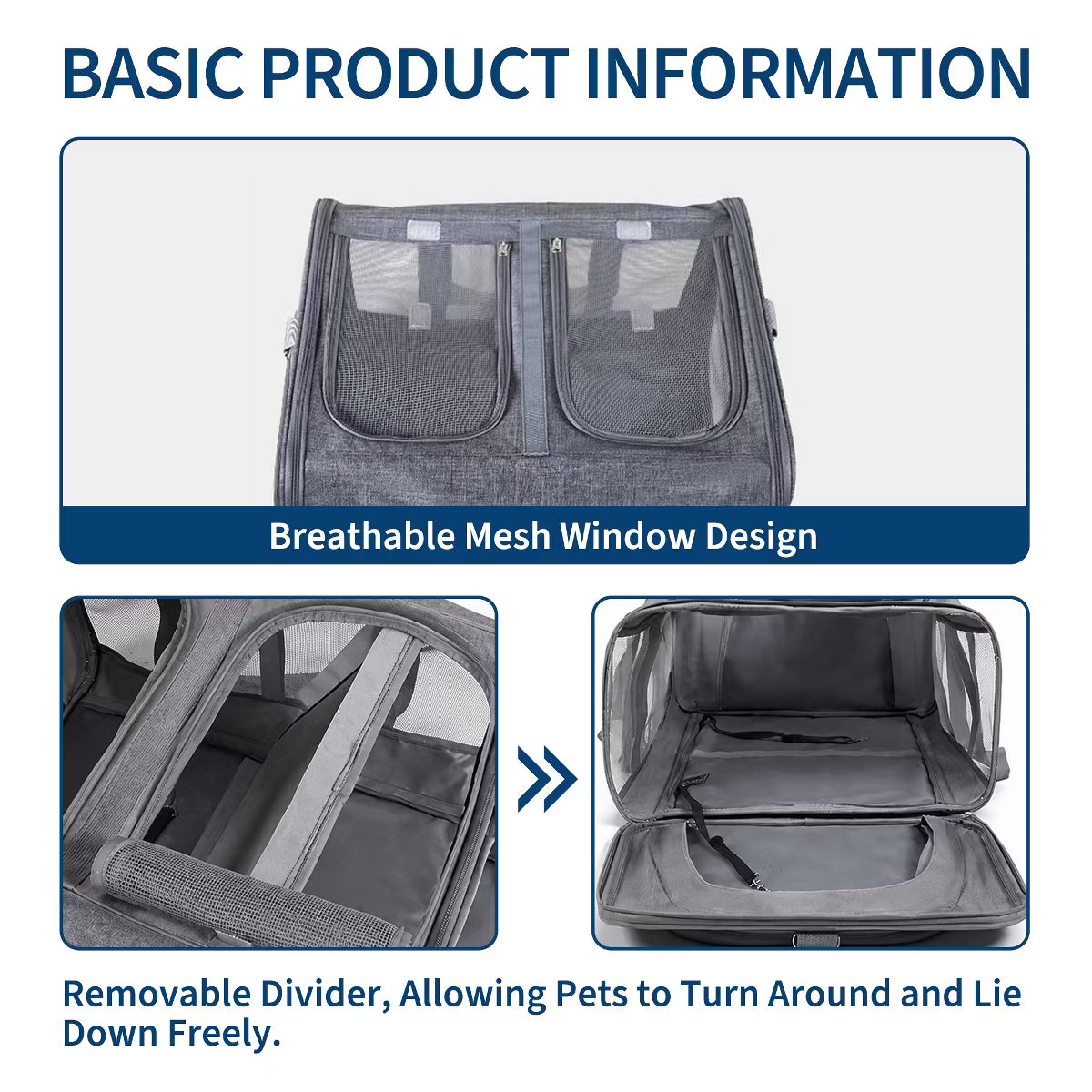 Large Double Cat Carrier Backpack for 2 Cats