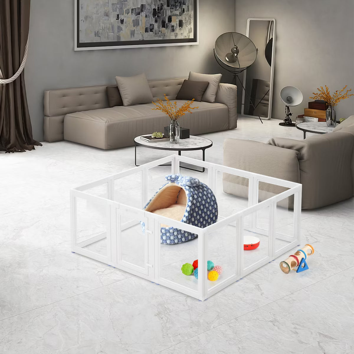 Easy Assembly Pet Playpen for Cats, Dogs