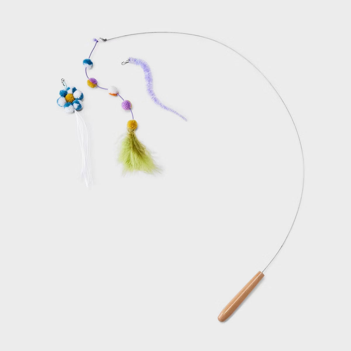 Figural Wire Wand Teaser Cat Toy 3 Piece