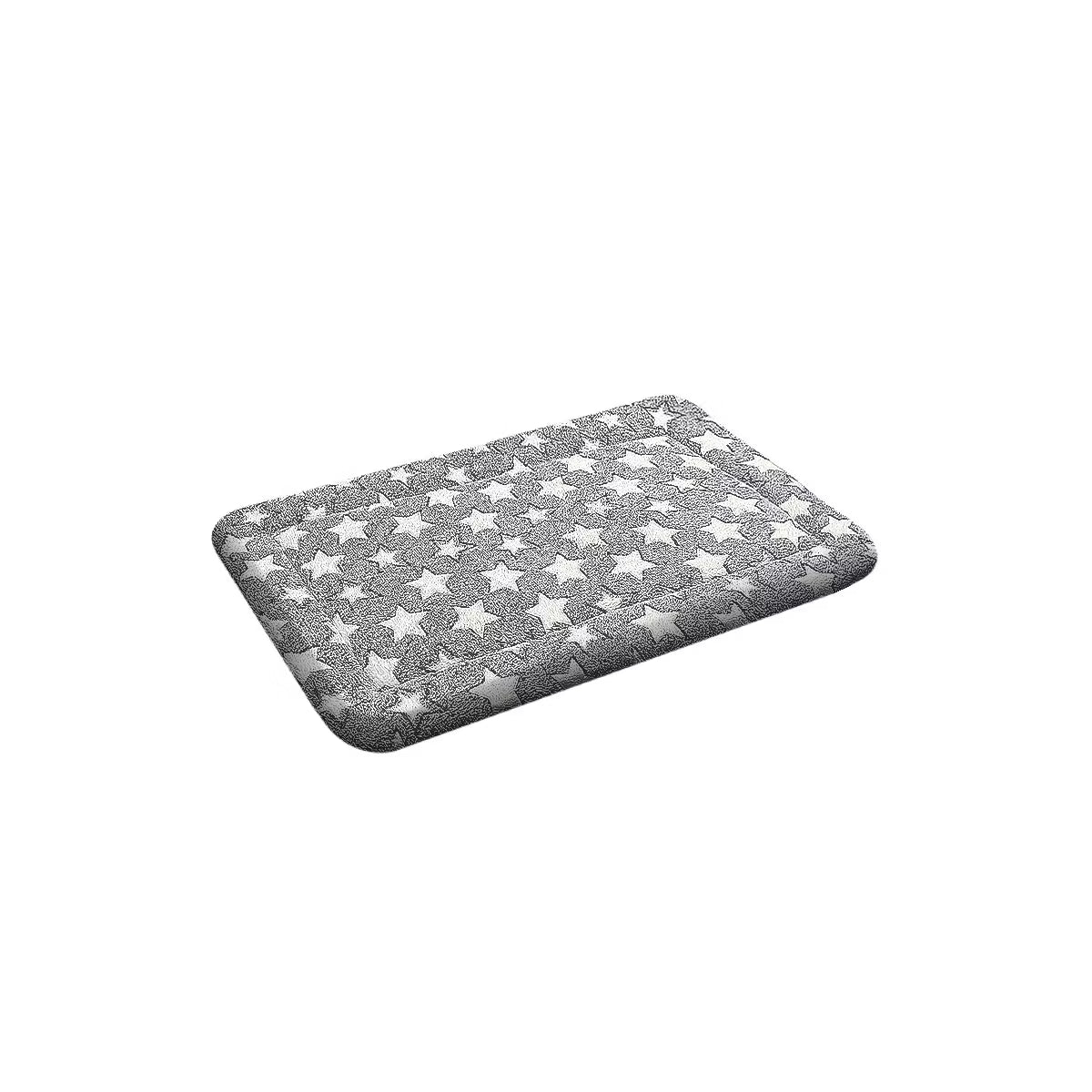 30x20 Inch Gray Washable Dog Bed - Plush Non-Slip