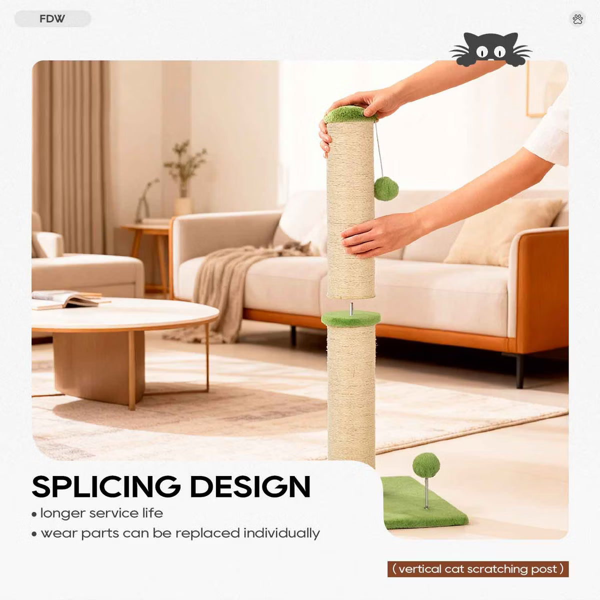 33 Inch Cat Scratching Post Cat