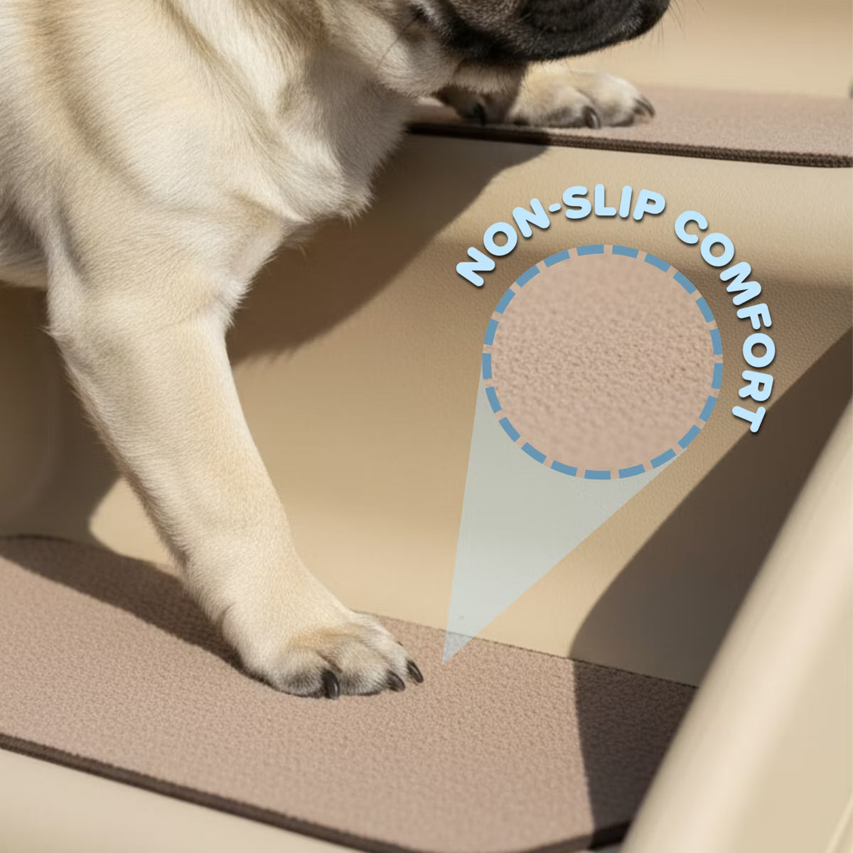 Pet Adobe 4-Step Folding Pet Stairs - 22.5" x 15" x 19.5"