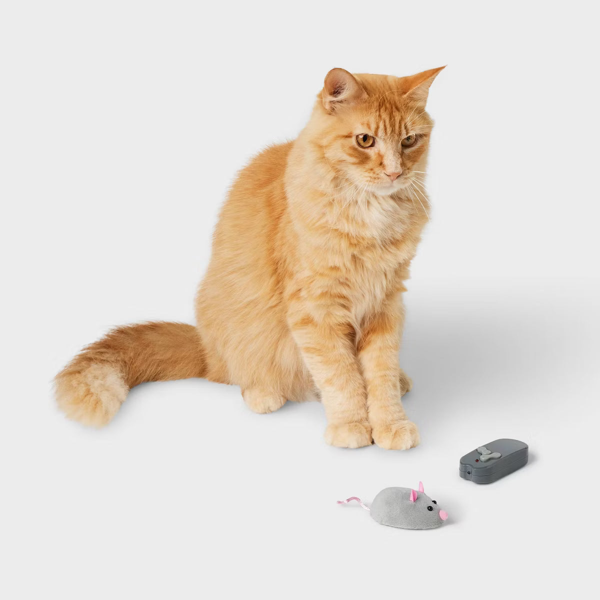 Electronic Chasing Mouse Cat Toy Gray