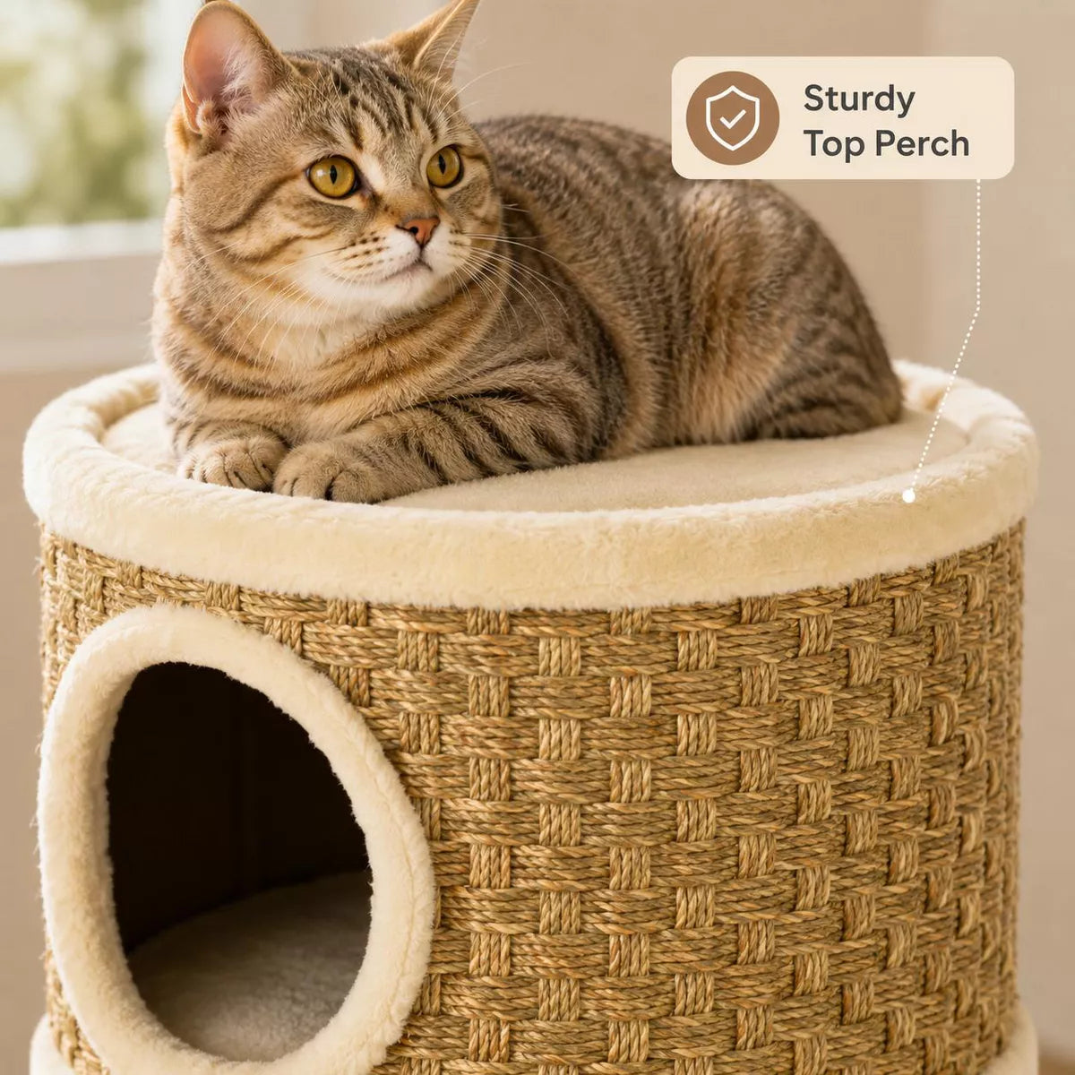 28 Inch Cat Condo  Brown