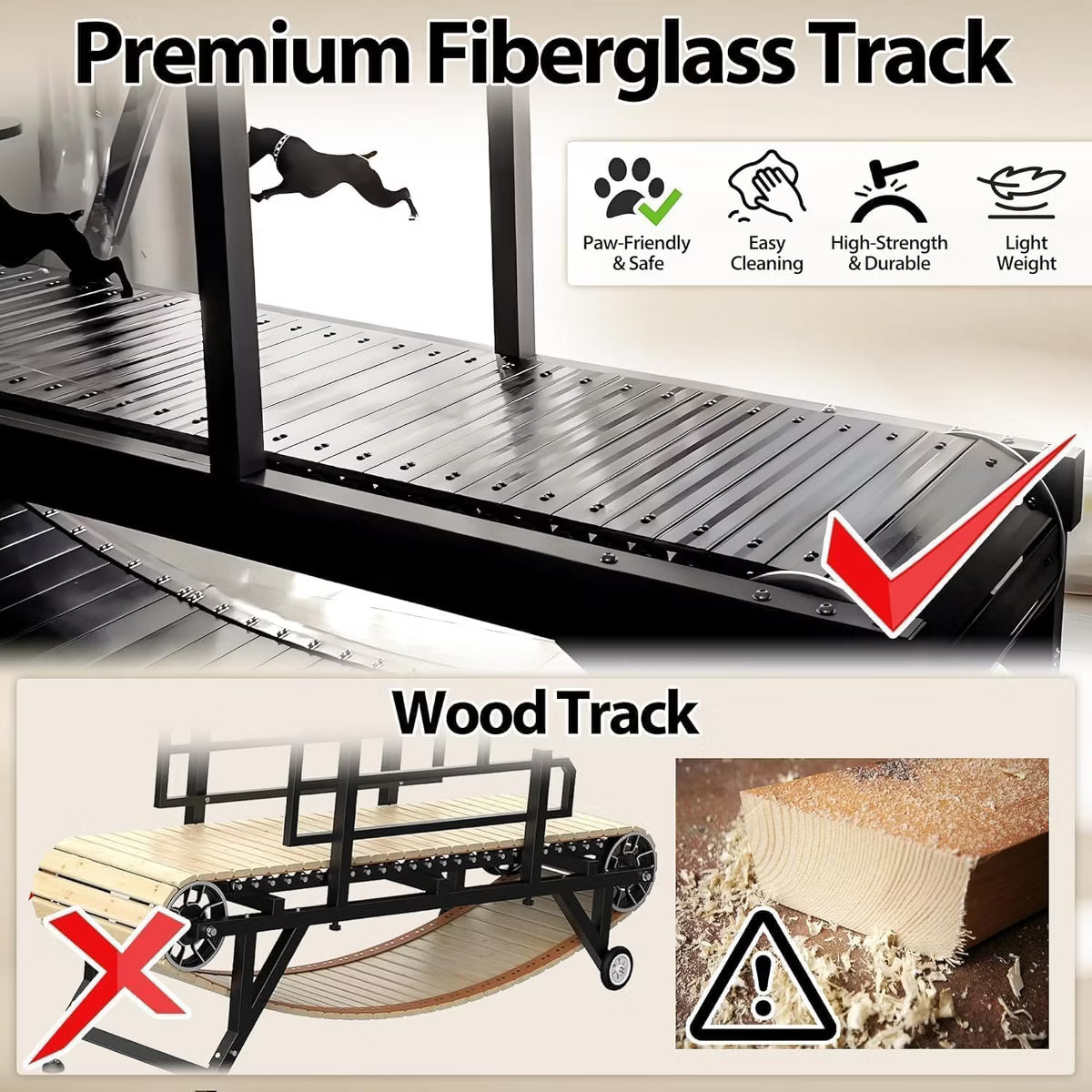 Dog Slat Mill Treadmill for Medium Dogs