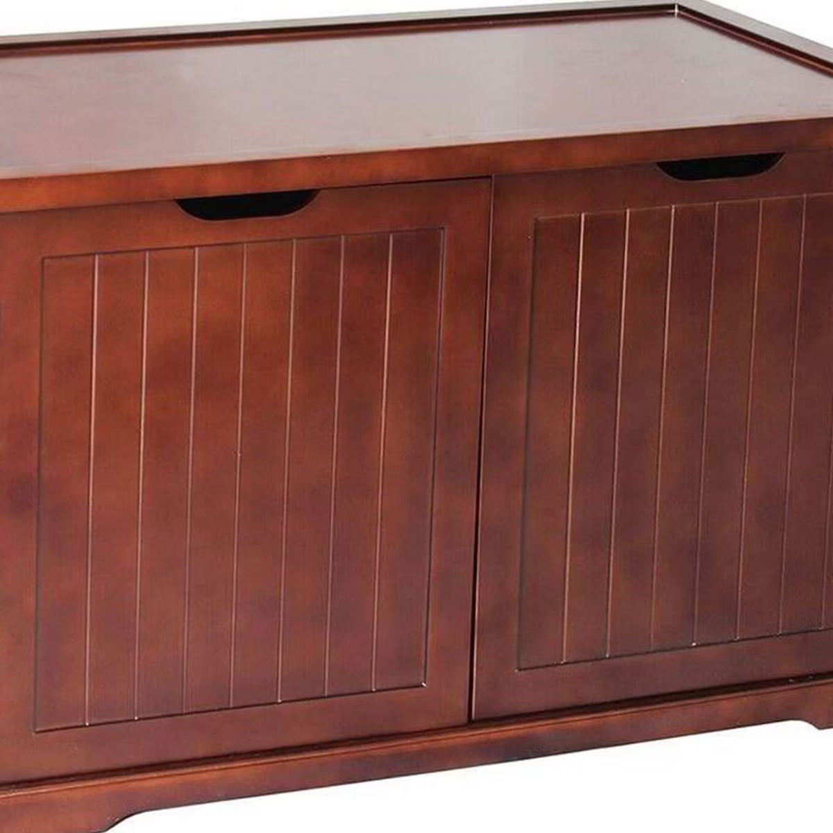 Pet Cat Washroom Bench with Removable Partition Wa