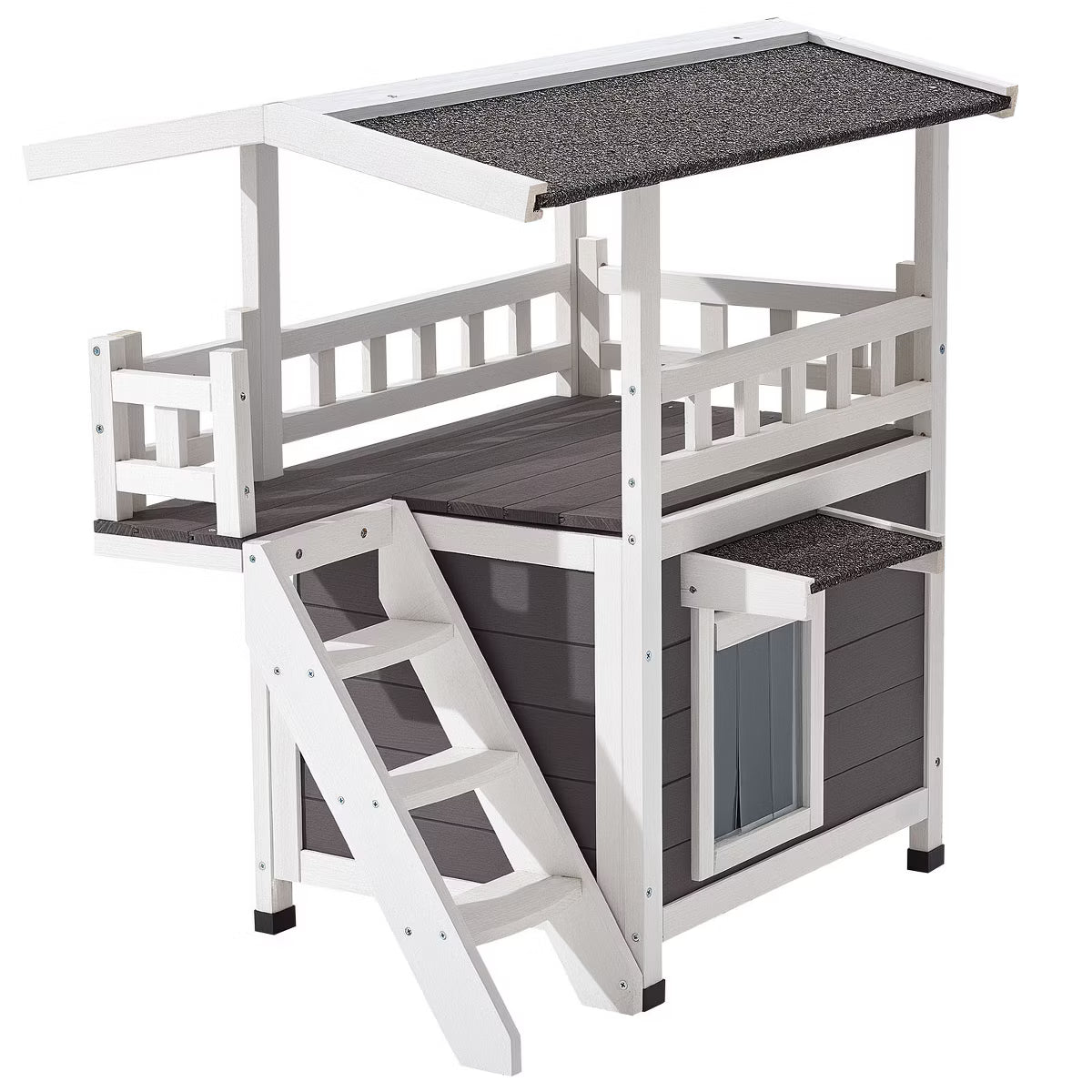 Outdoor Cat House Gray