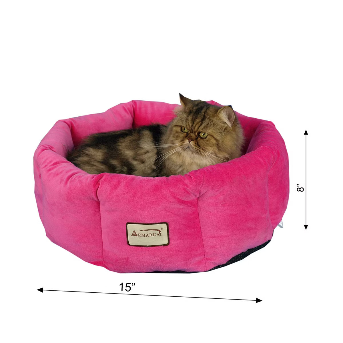 Cat Bed Warm Pet cuddle bed, Pink