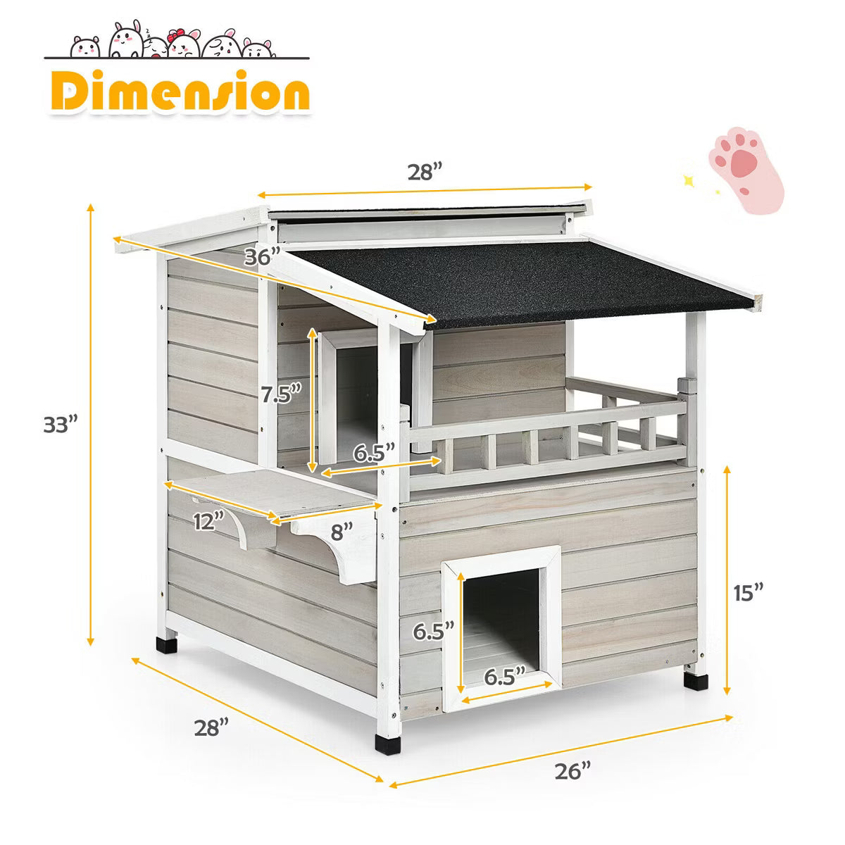 Luxurious Cat Shelter House Condo