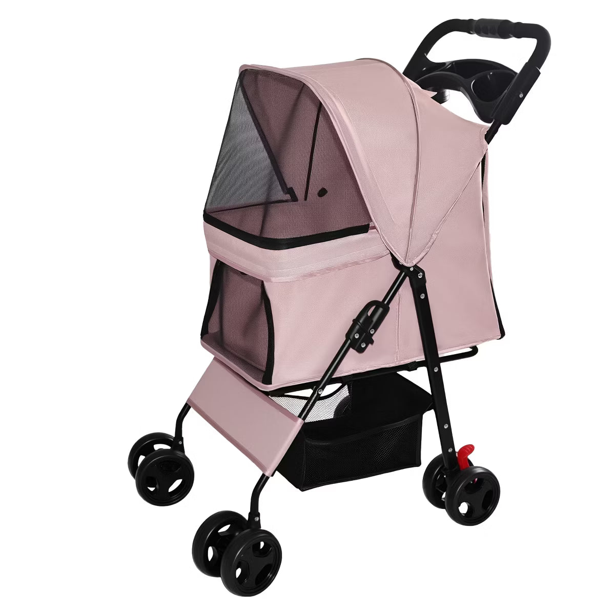 Pet Stroller for Small Dogs and Cats Under 28 lbs,