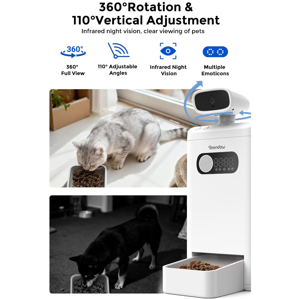 Automatic Cat Feeder with Camera & AI Subscription