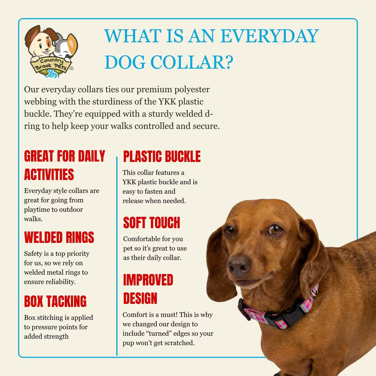 Pink and Brown Argyle Everyday Dog Collar Limited Edition Made in The U.S.A. (1/2 Inch, Extra Small)