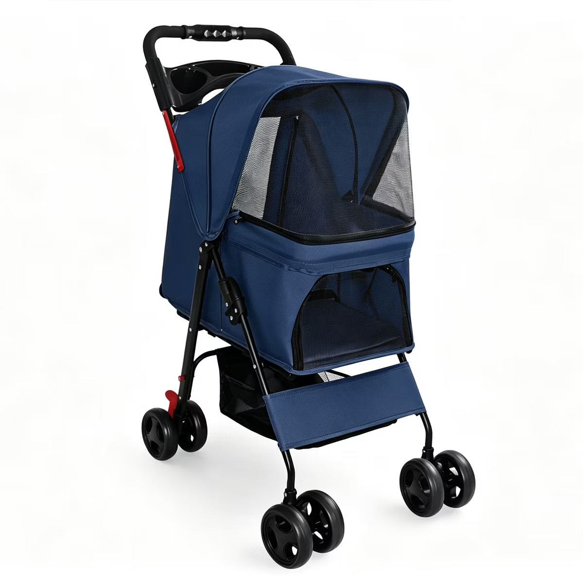 Pet Stroller for Small Dogs and Cats Under 28 lbs,