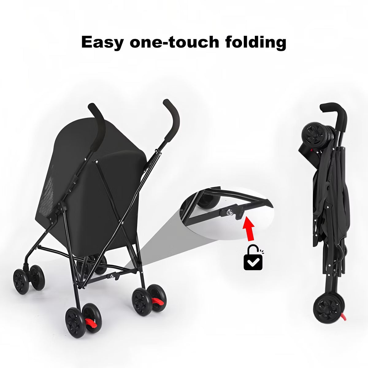 38.2-inch Pet Stroller (for Small Dogs and Cats