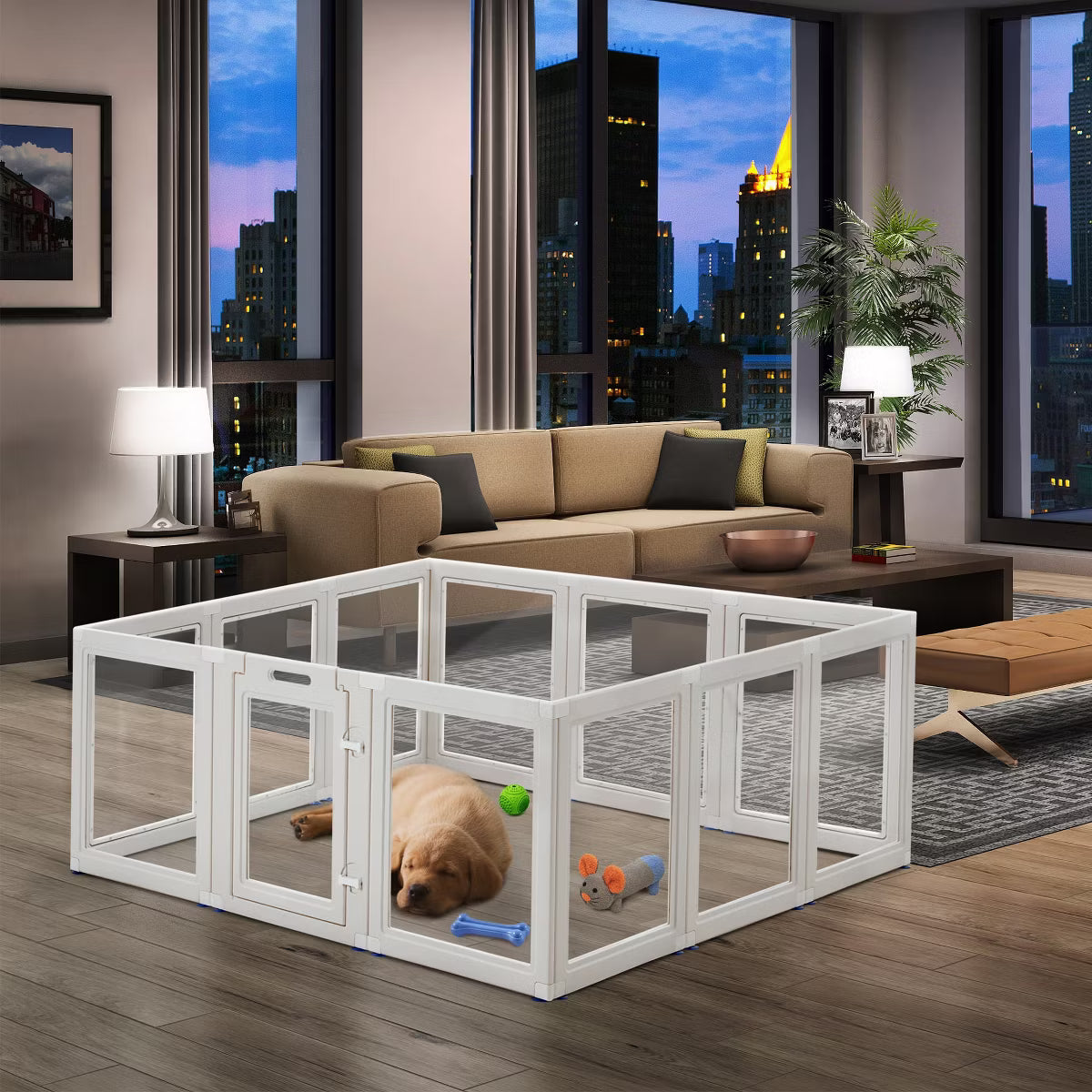 Easy Assembly Pet Playpen for Cats, Dogs