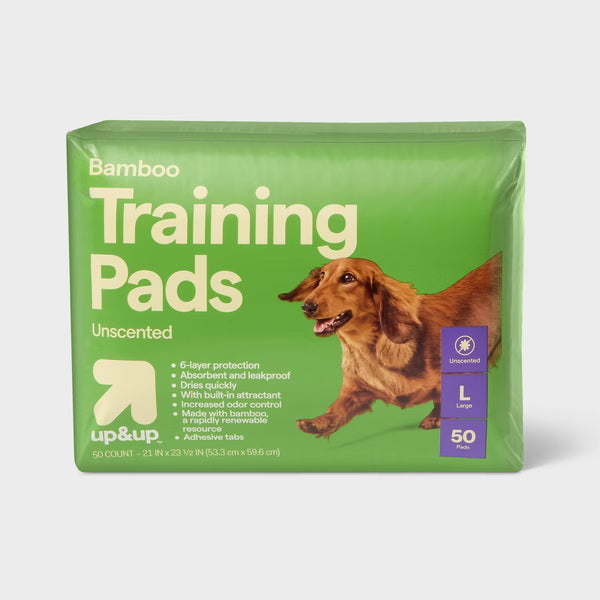 Eco Friendly Bamboo Dog Training Pads - 50ct