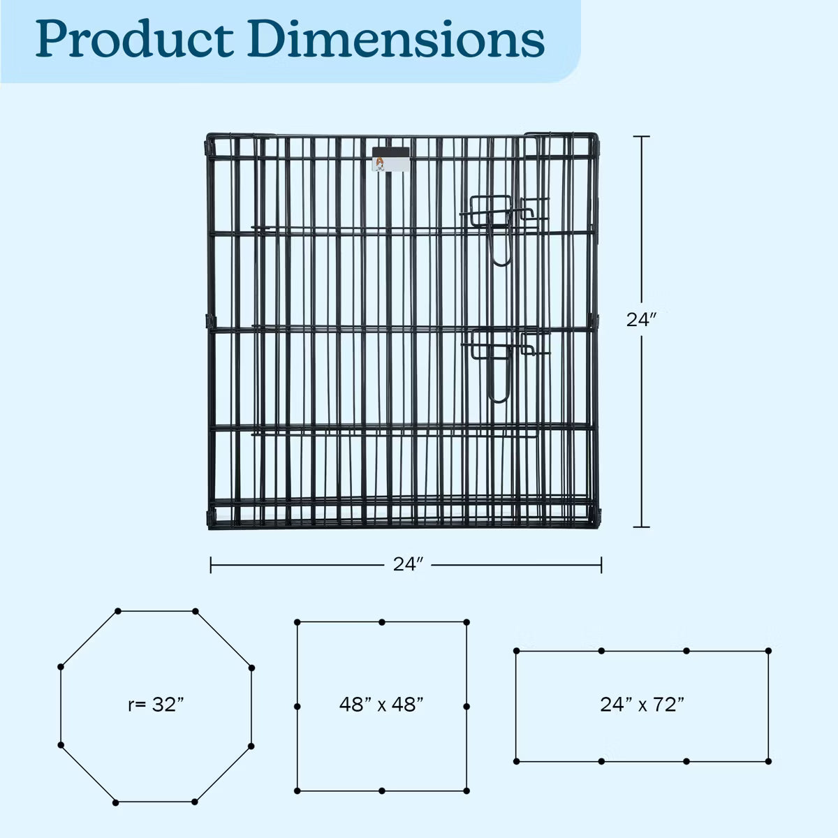 Indoor/Outdoor Foldable Dog Playpen