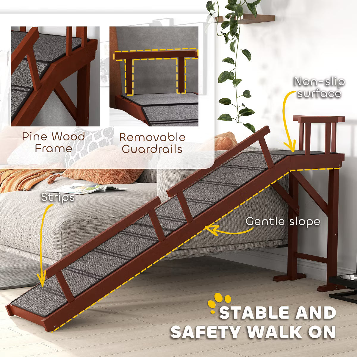 Dog Stairs for Small, Medium & Large Dogs