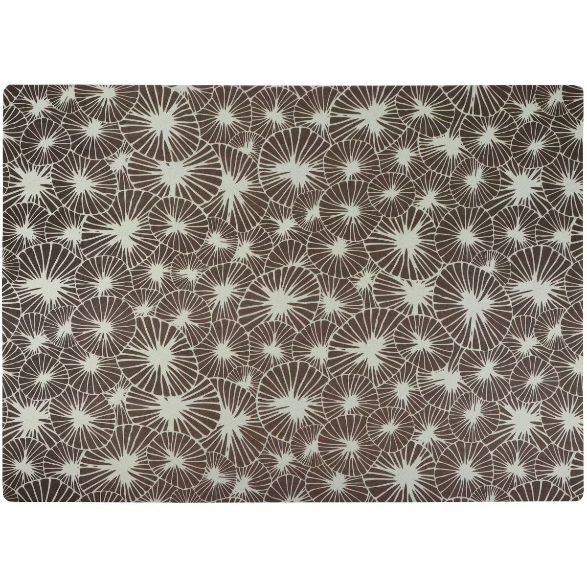 Cat Litter Trapping Mat  Flowers Gray