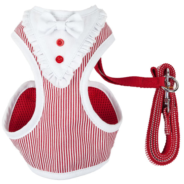 Luxe Spawling 2-In-1 Adjustable Fashion Dog Harness and Leash,