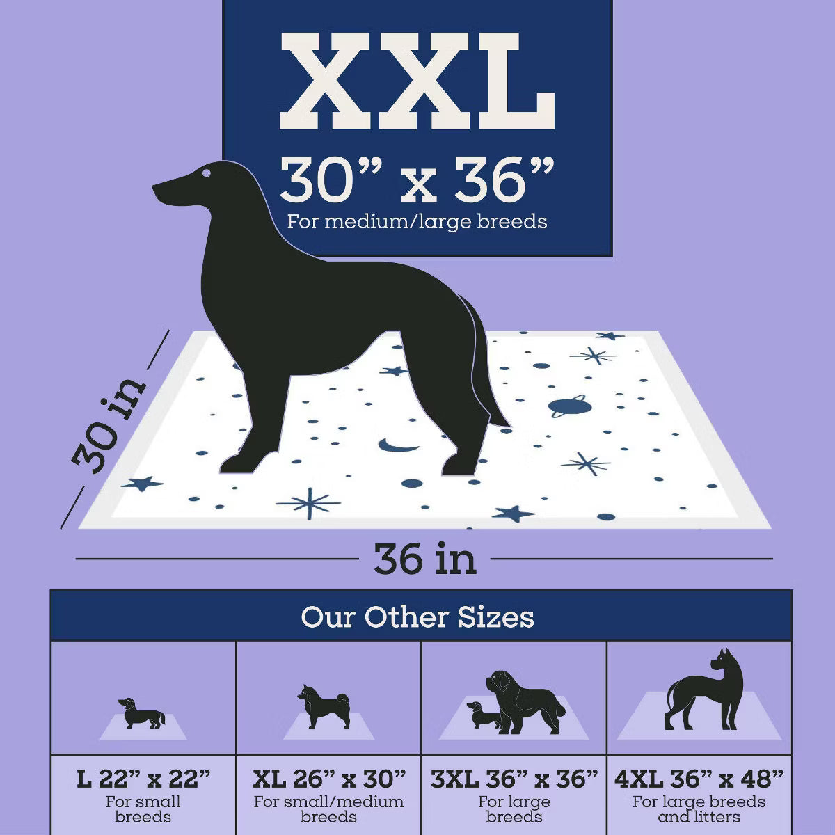 Smart Prints Dog Pads - XXL - 14ct