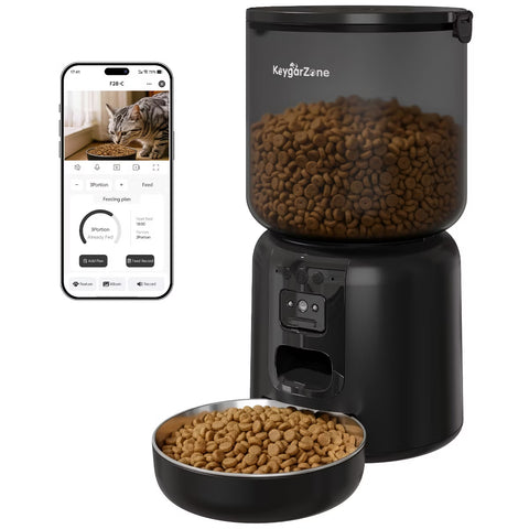 4L Automatic Pet Cat Feeder with Camera, WiFi,