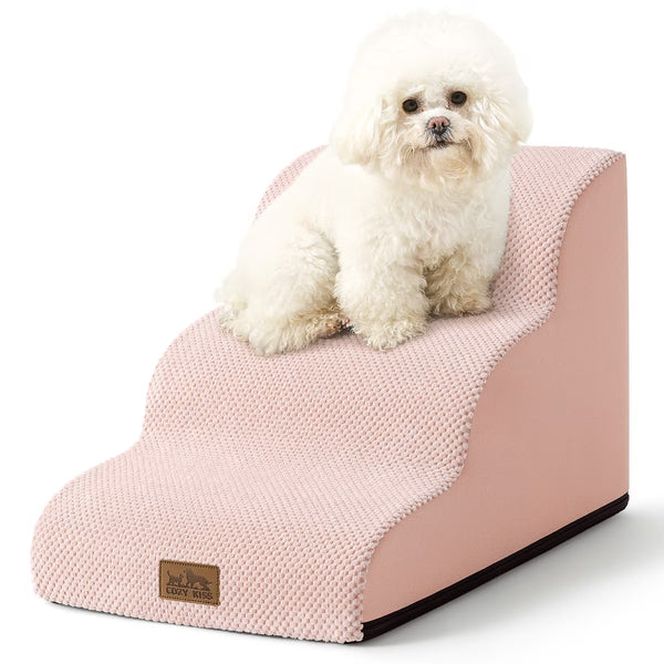 Curved Dog Stairs, Foam Ramp for Small Pets