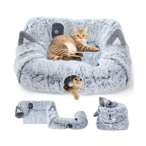 Cat Tunnel Bed Pet Toy for Indoor Cats