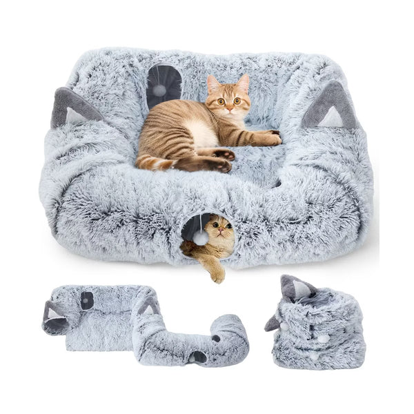 Cat Tunnel Bed Pet Toy for Indoor Cats