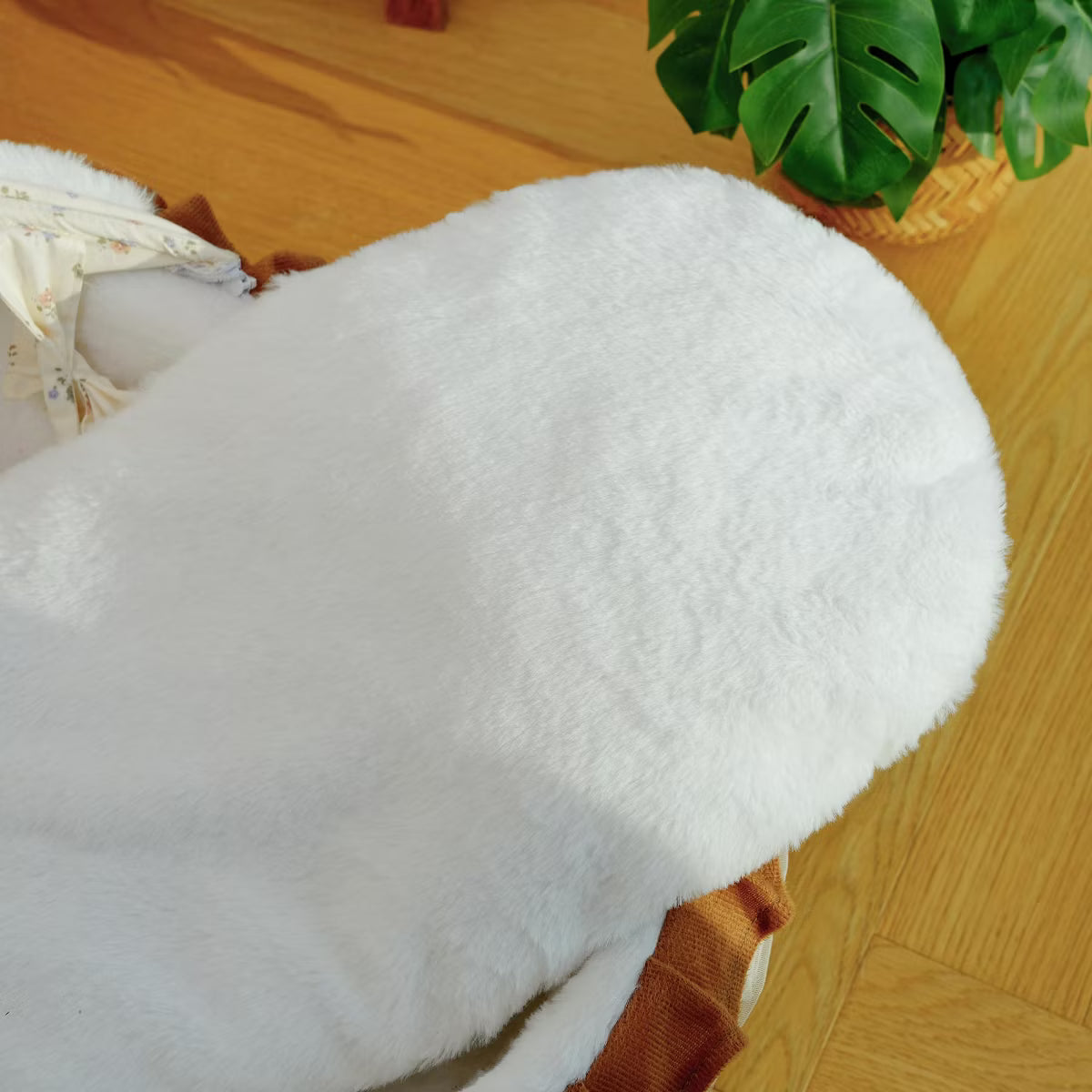 French-Style Rocking Cat Bed - Wooden Stand & Canopy