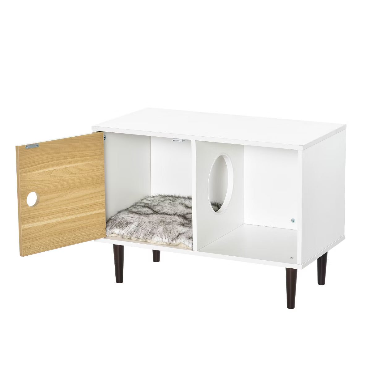 Hidden Kitten Condo Decorative Side Table
