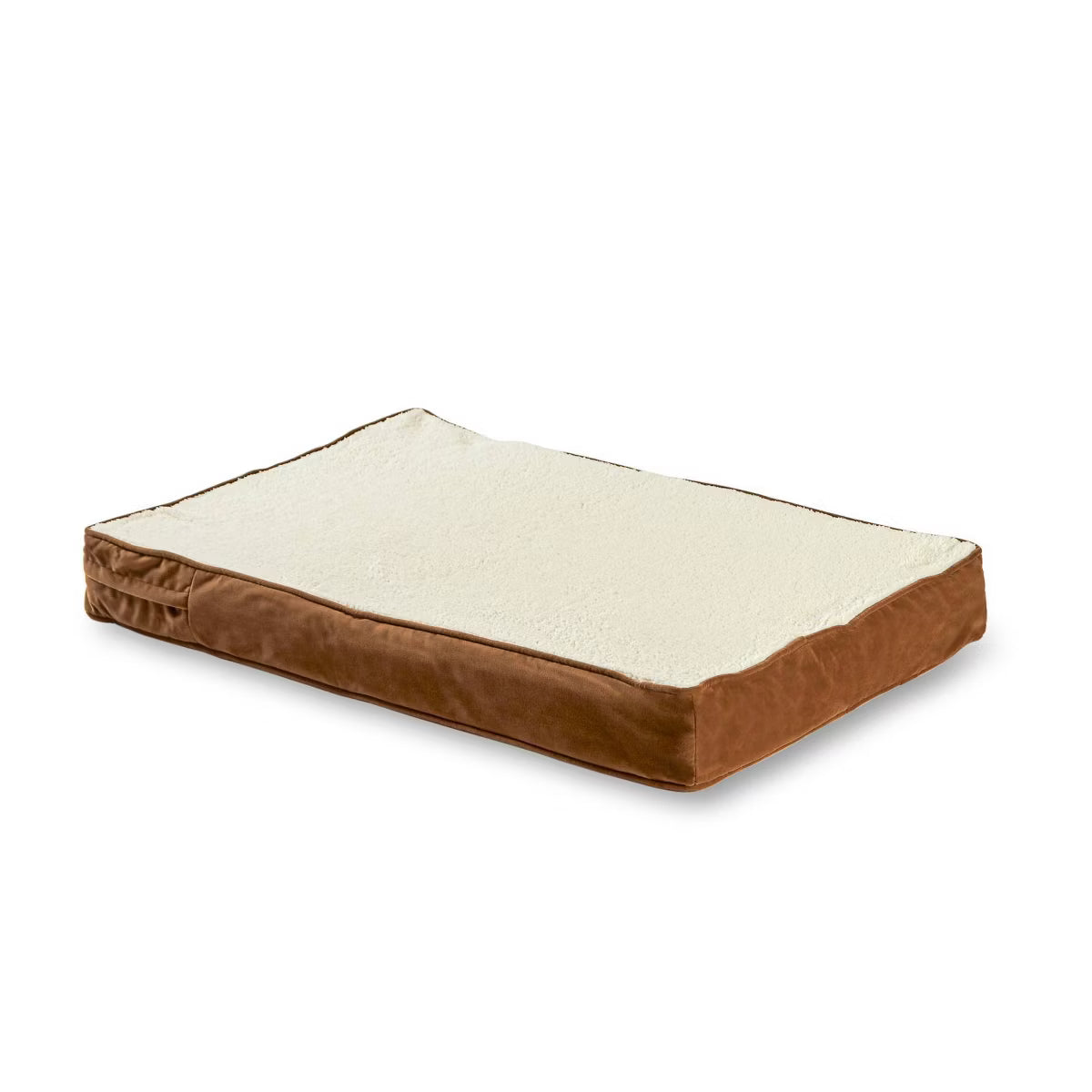 Cozy High Pile Fleece Cat Bed - Latte