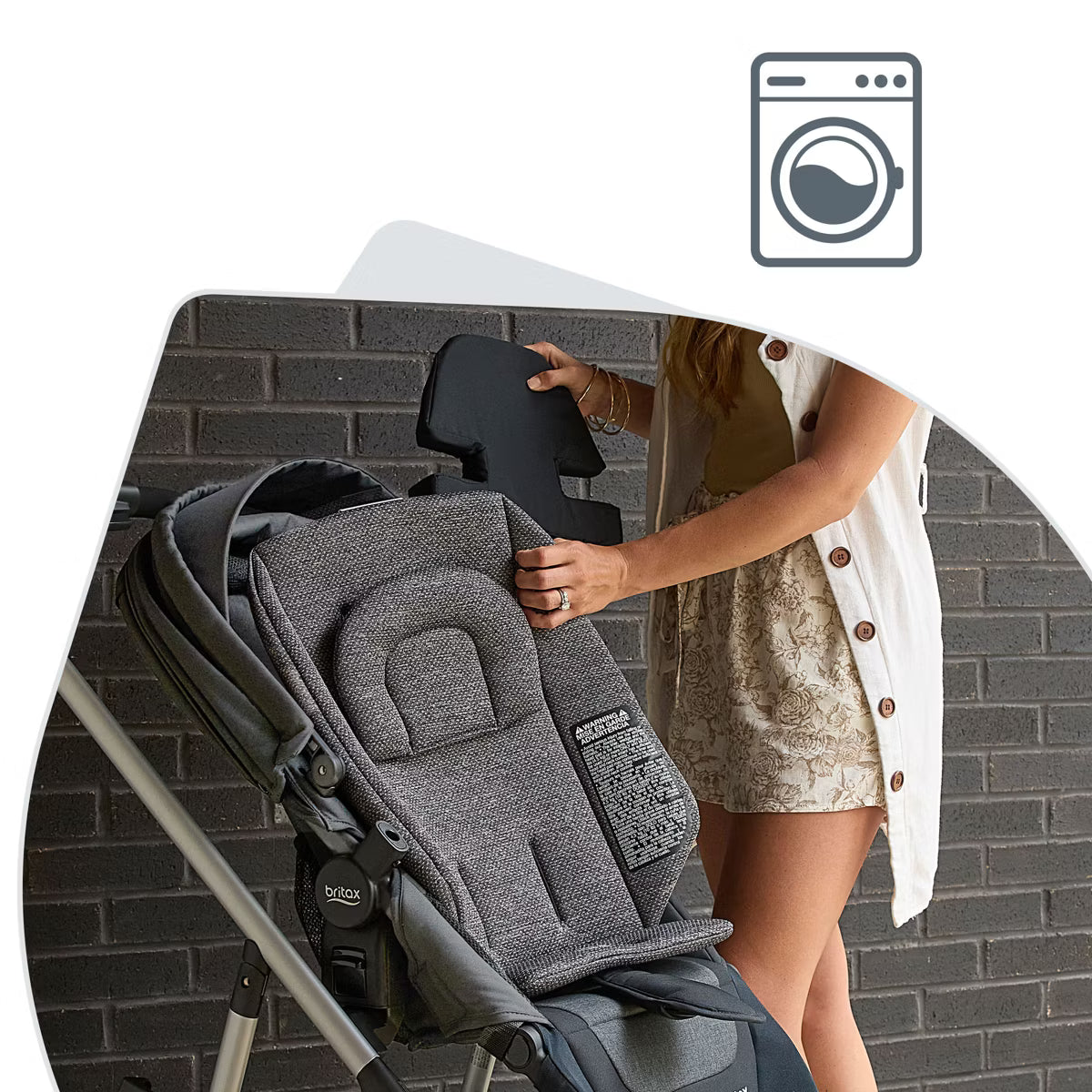 Grove Modular Lightweight Baby Stroller - Pindot Stone
