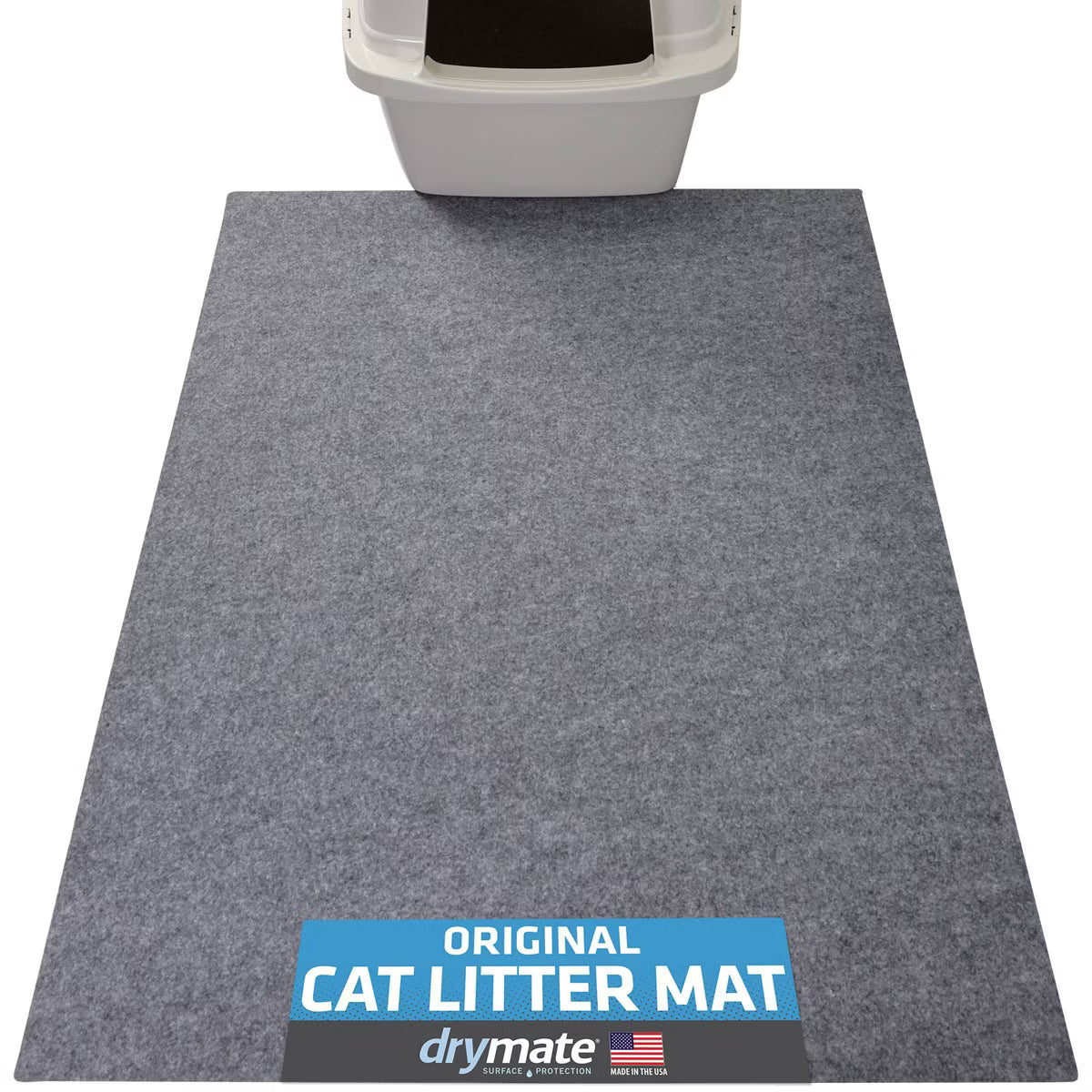 Litter Mat for Cats Light Gray