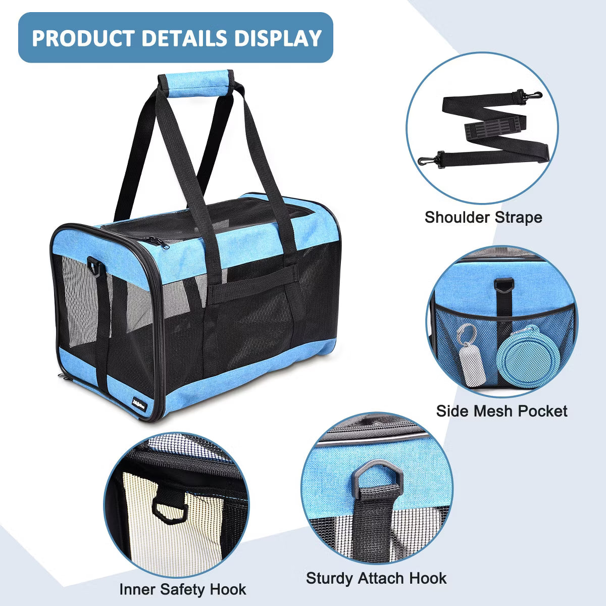 Soft-Sided Airline Approved Bag Cat Carrier