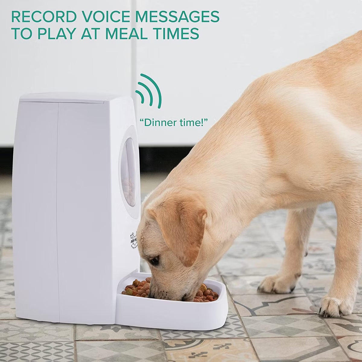 Automatic Pet Feeder W/Portion Control, Voice Recorder,