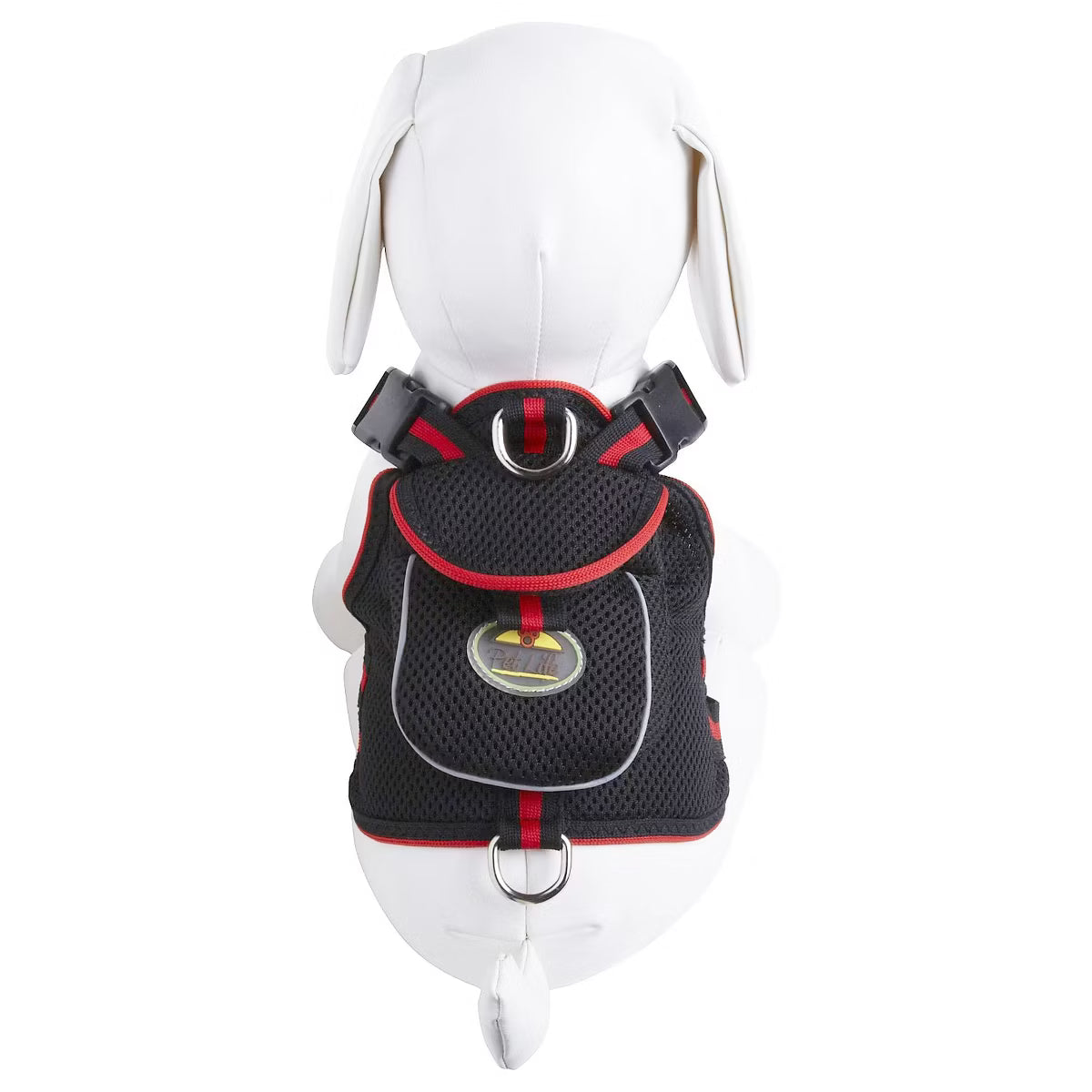 Pocket Bark Reflective Adjustable Fashion Pet Dog Harness with Velcro Pouch and Dual Harness Rings