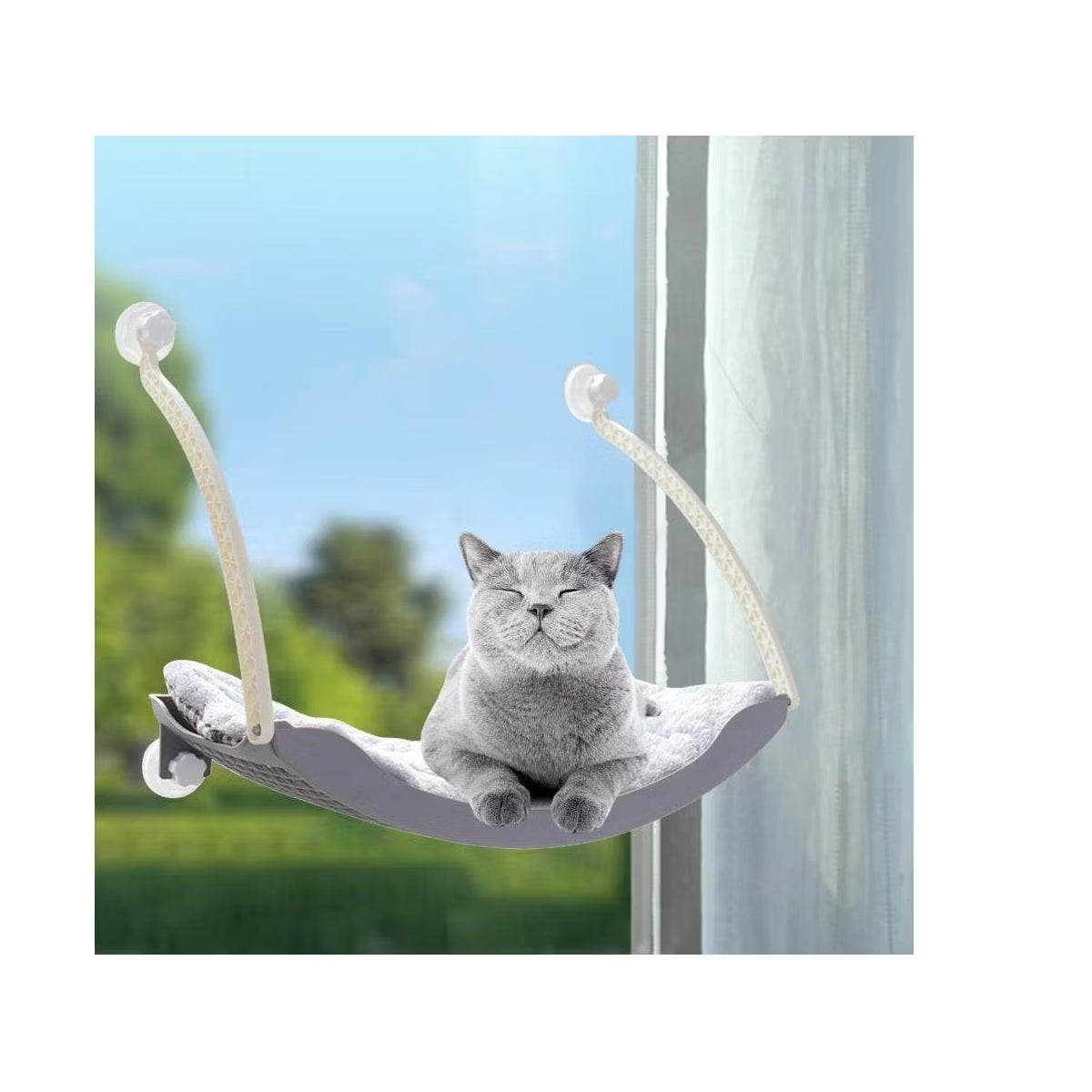 Resting Shelf Sunny Seat for Indoor Cats Grey