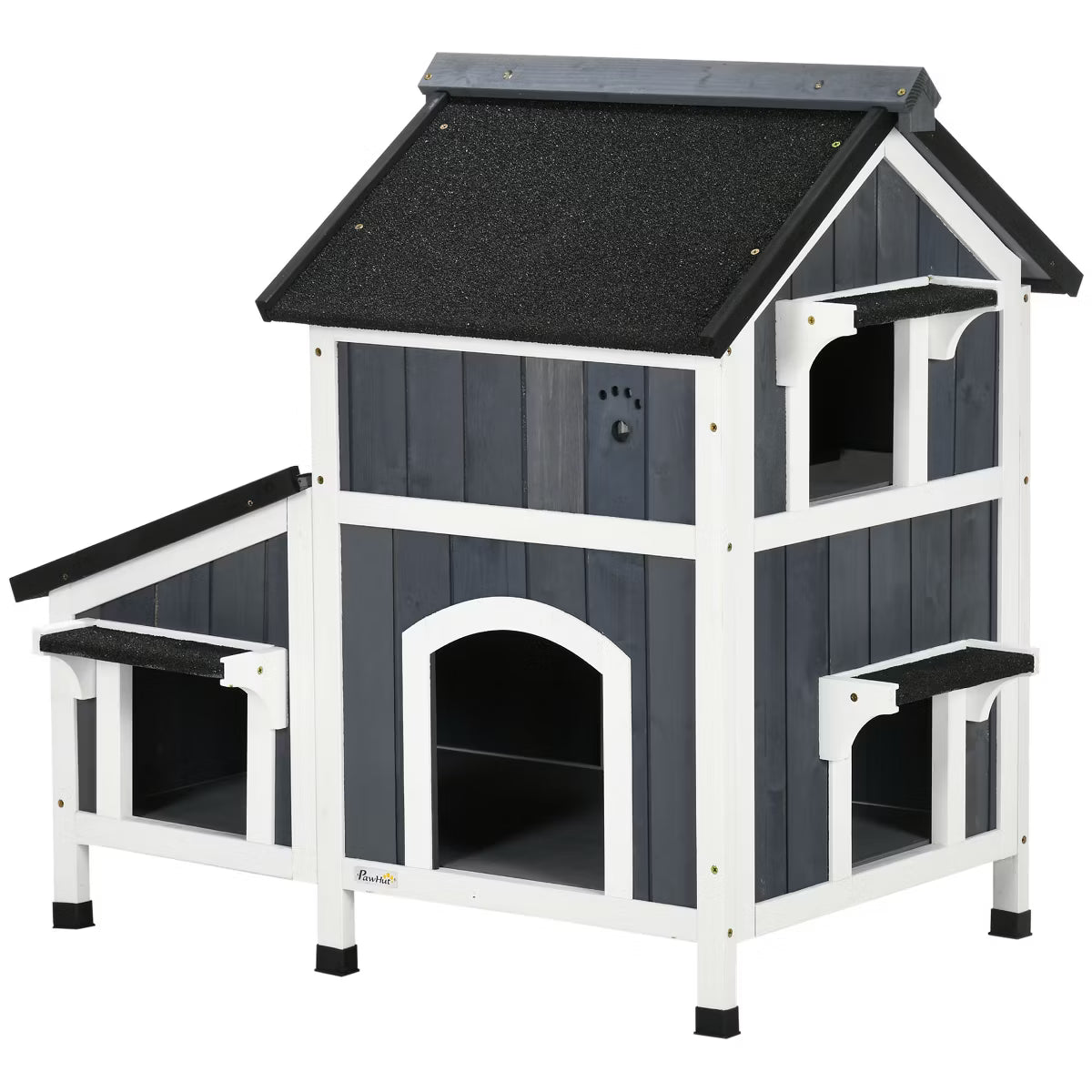 Outdoor Cat House Gray