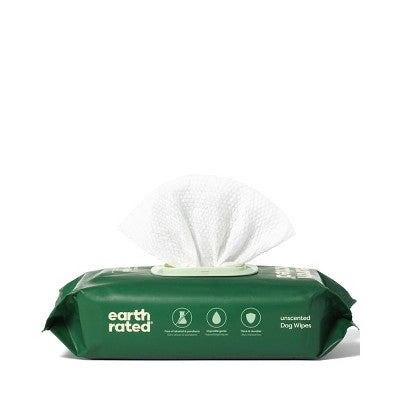 Earth Rated 100-count dog grooming wipes in unscented - image 2
