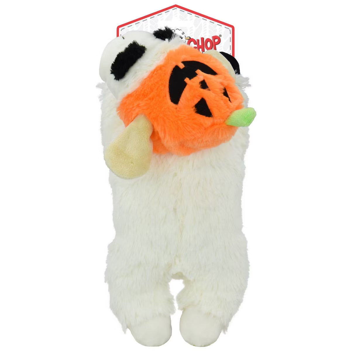 10.5" Lamb Chop with Pumpkin Hat Interactive Plush Dog Toy