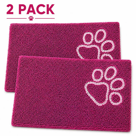 -Drying Microfiber Anti-Skid and Machine Washable Dog Mat Pet Bed - 2 P