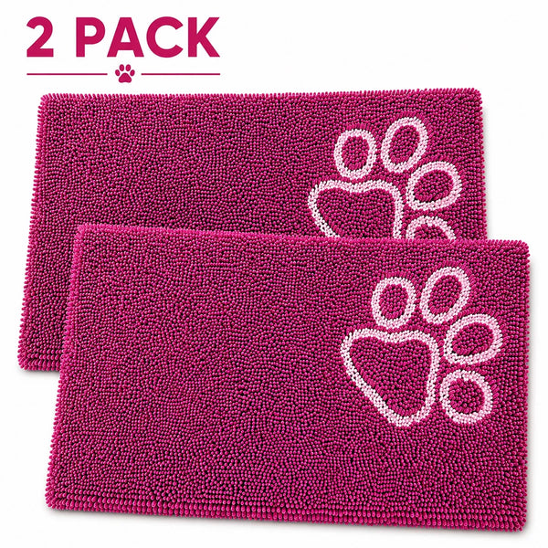 -Drying Microfiber Anti-Skid and Machine Washable Dog Mat Pet Bed - 2 P