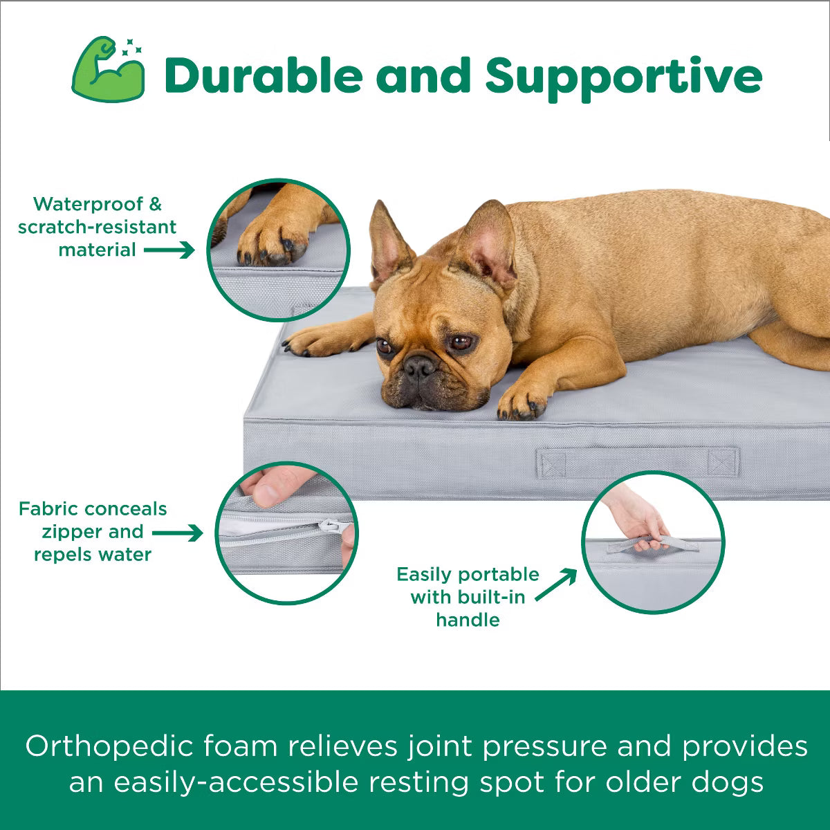 Medium Cooling Gel Dog Bed – Indoor/Outdoor Water