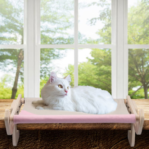 Cat Window Perch 17.52"x14.17"x6.3" Pink