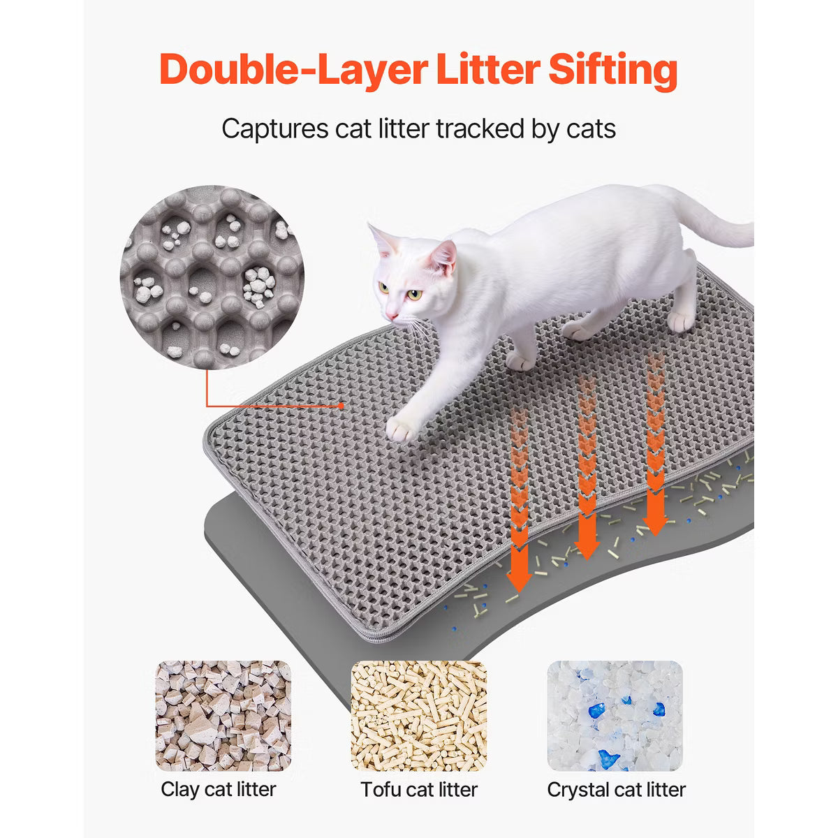 Cat Litter Mat Grey