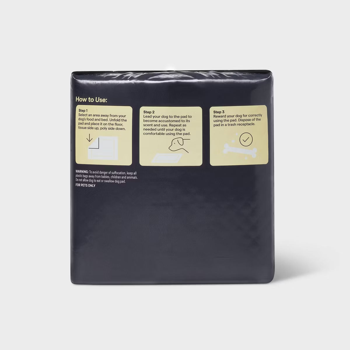 Dog Unscented Activated Charcoal Training Pads - L - 50ct